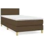 Box spring bed with dark brown fabric mattress 90x190 cm by vidaXL, Beds and slatted bases - Ref: Foro24-3140420, Price: 268,...