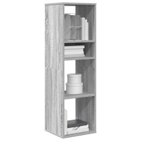 Estantería madera de ingeniería color gris sonoma 34x31x112 cm en Librerías y estanterías | Comprar online en Foro24
