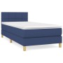 Box spring bed with blue fabric mattress 80x200 cm by vidaXL, Beds and slatted bases - Ref: Foro24-3140575, Price: 283,33 €, ...