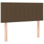 Cama box spring con colchón tela marrón oscuro 90x190 cm de vidaXL, Camas y somieres - Ref: Foro24-3140740, Precio: 273,80 €,...