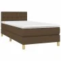 Box spring bed with dark brown fabric mattress 90x190 cm by vidaXL, Beds and slatted bases - Ref: Foro24-3140900, Price: 271,...