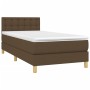 Boxspringbett mit dunkelbrauner Stoffmatratze 90x190 cm von vidaXL, Betten und Lattenroste - Ref: Foro24-3140900, Preis: 280,...
