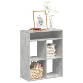 Estantería madera contrachapada gris hormigón 66x31x80 cm en Librerías y estanterías | Comprar online en Foro24