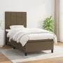 Box spring bed with dark brown fabric mattress 90x190 cm by vidaXL, Beds and slatted bases - Ref: Foro24-3141740, Price: 320,...