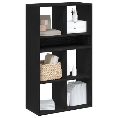 Estantería madera ingeniería negra 66x31x112 cm en Librerías y estanterías | Comprar online en Foro24
