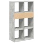 Estantería madera ingeniería gris hormigón 66x31x112 cm