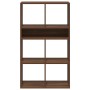 Estantería madera de ingeniería color marrón roble 66x31x112 cm