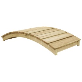 Puente para jardín de madera de pino impregnada 170x74 cm