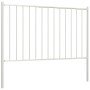 Panel de valla con postes de acero con recubrimiento en polvo, 1,81 x 1,25 m, color blanco en Paneles de vallas | Comprar online