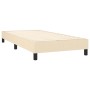 Box spring bed with cream fabric mattress 90x190 cm by vidaXL, Beds and slatted bases - Ref: Foro24-3144042, Price: 299,63 €,...
