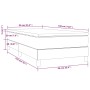 Box spring bed with cream fabric mattress 90x190 cm by vidaXL, Beds and slatted bases - Ref: Foro24-3144042, Price: 299,63 €,...