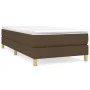 Box spring bed with dark brown fabric mattress 90x190 cm by vidaXL, Beds and slatted bases - Ref: Foro24-3144138, Price: 238,...