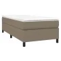 Box spring bed with taupe gray fabric mattress 90x190 cm by vidaXL, Beds and slatted bases - Ref: Foro24-3144387, Price: 296,...