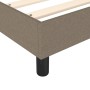 Box spring bed with taupe gray fabric mattress 90x190 cm by vidaXL, Beds and slatted bases - Ref: Foro24-3144387, Price: 284,...