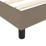 Box spring bed with taupe gray fabric mattress 90x190 cm by vidaXL, Beds and slatted bases - Ref: Foro24-3144387, Price: 296,...