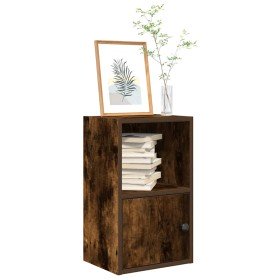 Estantería madera de ingeniería roble ahumado 31x24x52 cm en Librerías y estanterías | Comprar online en Foro24