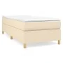 Box spring bed with cream fabric mattress 90x190 cm by vidaXL, Beds and slatted bases - Ref: Foro24-3144487, Price: 285,77 €,...