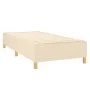 Box spring bed with cream fabric mattress 90x190 cm by vidaXL, Beds and slatted bases - Ref: Foro24-3144487, Price: 285,77 €,...