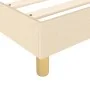Box spring bed with cream fabric mattress 90x190 cm by vidaXL, Beds and slatted bases - Ref: Foro24-3144487, Price: 285,77 €,...