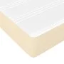 Box spring bed with cream fabric mattress 90x190 cm by vidaXL, Beds and slatted bases - Ref: Foro24-3144487, Price: 285,77 €,...