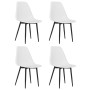 Dining chairs 4 units white PP by vidaXL, dining chairs - Ref: Foro24-338043, Price: 176,56 €, Discount: %