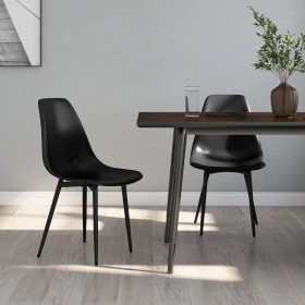 Sillas de comedor 2 unidades negras PP de vidaXL, Sillas de comedor - Ref: Foro24-338044, Precio: 103,49 €, Descuento: %