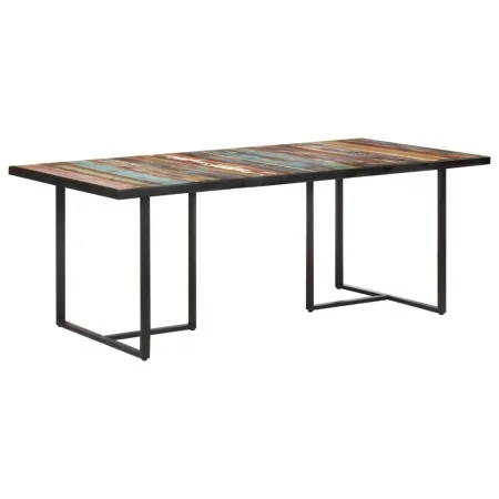 Solid recycled wood dining table 200 cm by vidaXL, Kitchen and dining tables - Ref: Foro24-320698, Price: 371,81 €, Discount: %