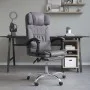Gray synthetic leather massage reclining office chair by vidaXL, Office chairs - Ref: Foro24-349745, Price: 132,20 €, Discoun...