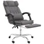 Gray synthetic leather massage reclining office chair by vidaXL, Office chairs - Ref: Foro24-349745, Price: 132,20 €, Discoun...