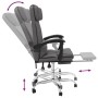 Grauer Massage-Bürostuhl aus Kunstleder von vidaXL, Bürostühle - Ref: Foro24-349745, Preis: 129,39 €, Rabatt: %