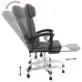 Gray synthetic leather massage reclining office chair by vidaXL, Office chairs - Ref: Foro24-349745, Price: 132,20 €, Discoun...