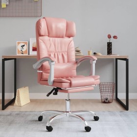 Rosafarbener Massage-Bürostuhl aus Kunstleder von vidaXL, Bürostühle - Ref: Foro24-349747, Preis: 139,63 €, Rabatt: %