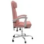 Rosafarbener Massage-Bürostuhl aus Kunstleder von vidaXL, Bürostühle - Ref: Foro24-349747, Preis: 126,75 €, Rabatt: %