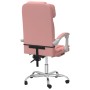 Pink synthetic leather massage reclining office chair by vidaXL, Office chairs - Ref: Foro24-349747, Price: 139,63 €, Discoun...