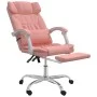 Rosafarbener Massage-Bürostuhl aus Kunstleder von vidaXL, Bürostühle - Ref: Foro24-349747, Preis: 126,75 €, Rabatt: %