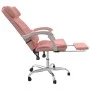 Rosafarbener Massage-Bürostuhl aus Kunstleder von vidaXL, Bürostühle - Ref: Foro24-349747, Preis: 126,75 €, Rabatt: %