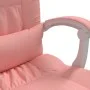 Pink synthetic leather massage reclining office chair by vidaXL, Office chairs - Ref: Foro24-349747, Price: 128,77 €, Discoun...