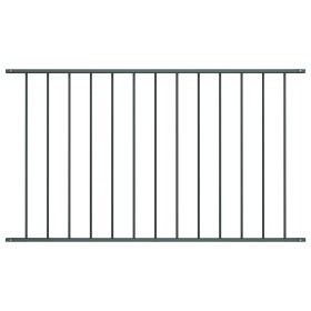 Panel de valla de acero con recubrimiento en polvo, 1,7 x 0,75