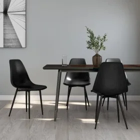 Dining chairs 4 units black PP by vidaXL, dining chairs - Ref: Foro24-338045, Price: 132,43 €, Discount: %