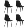 Esszimmerstühle 4 Einheiten aus schwarzem PP von vidaXL, Essstühle - Ref: Foro24-338045, Preis: 132,43 €, Rabatt: %