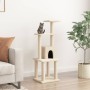 Kratzbaum für Katzen mit Sisalpfosten in Creme 105 cm von vidaXL, Katzenmöbel - Ref: Foro24-171466, Preis: 42,83 €, Rabatt: %
