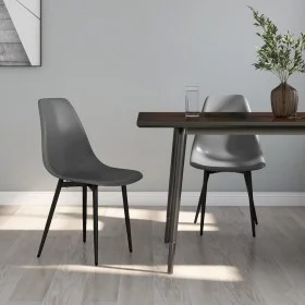 Dining chairs 2 units gray PP by vidaXL, dining chairs - Ref: Foro24-338046, Price: 93,79 €, Discount: %