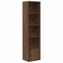 Estantería madera de ingeniería marrón roble 31x24x127 cm en Librerías y estanterías | Comprar online en Foro24