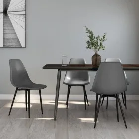 Dining chairs 4 units gray PP by vidaXL, dining chairs - Ref: Foro24-338047, Price: 157,84 €, Discount: %