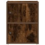 Estantería de madera de ingeniería roble ahumado 40x24x52 cm