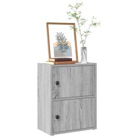 Estantería de madera de ingeniería gris sonoma 40x24x52 cm en Librerías y estanterías | Comprar online en Foro24