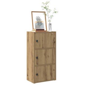 Estantería de madera de ingeniería roble artisan 40x24x77 cm