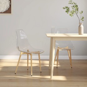 Dining chairs 2 units transparent PET by vidaXL, dining chairs - Ref: Foro24-338062, Price: 104,96 €, Discount: %