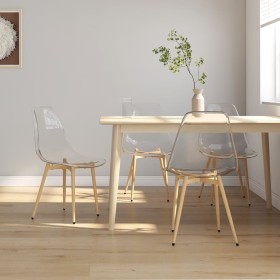 Dining chairs 4 units transparent PET by vidaXL, dining chairs - Ref: Foro24-338063, Price: 150,16 €, Discount: %