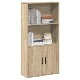 Estantería de madera de ingeniería roble sonoma 60x24x120 cm en Librerías y estanterías | Comprar online en Foro24